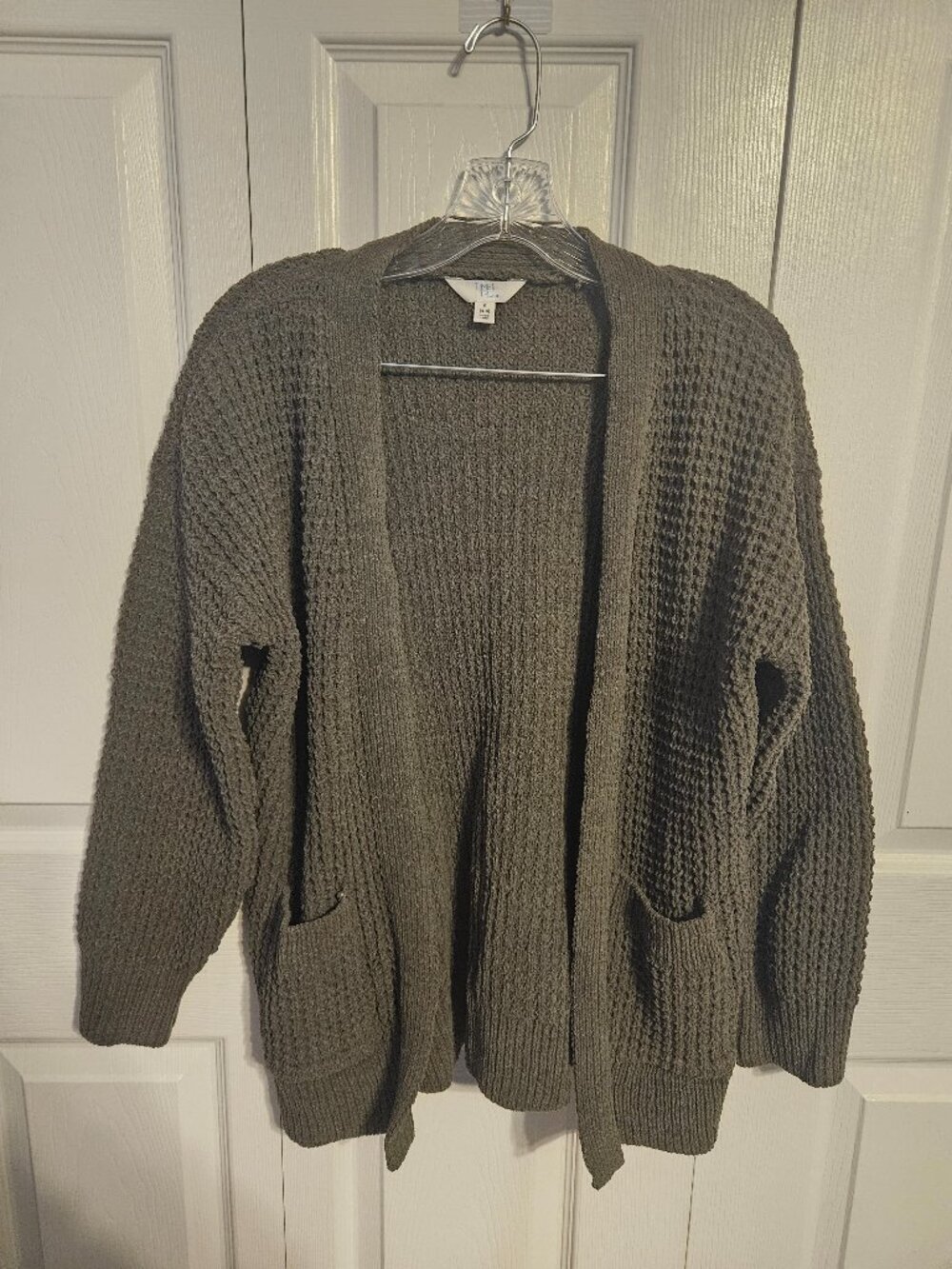 Olive Green Knit Cardigan